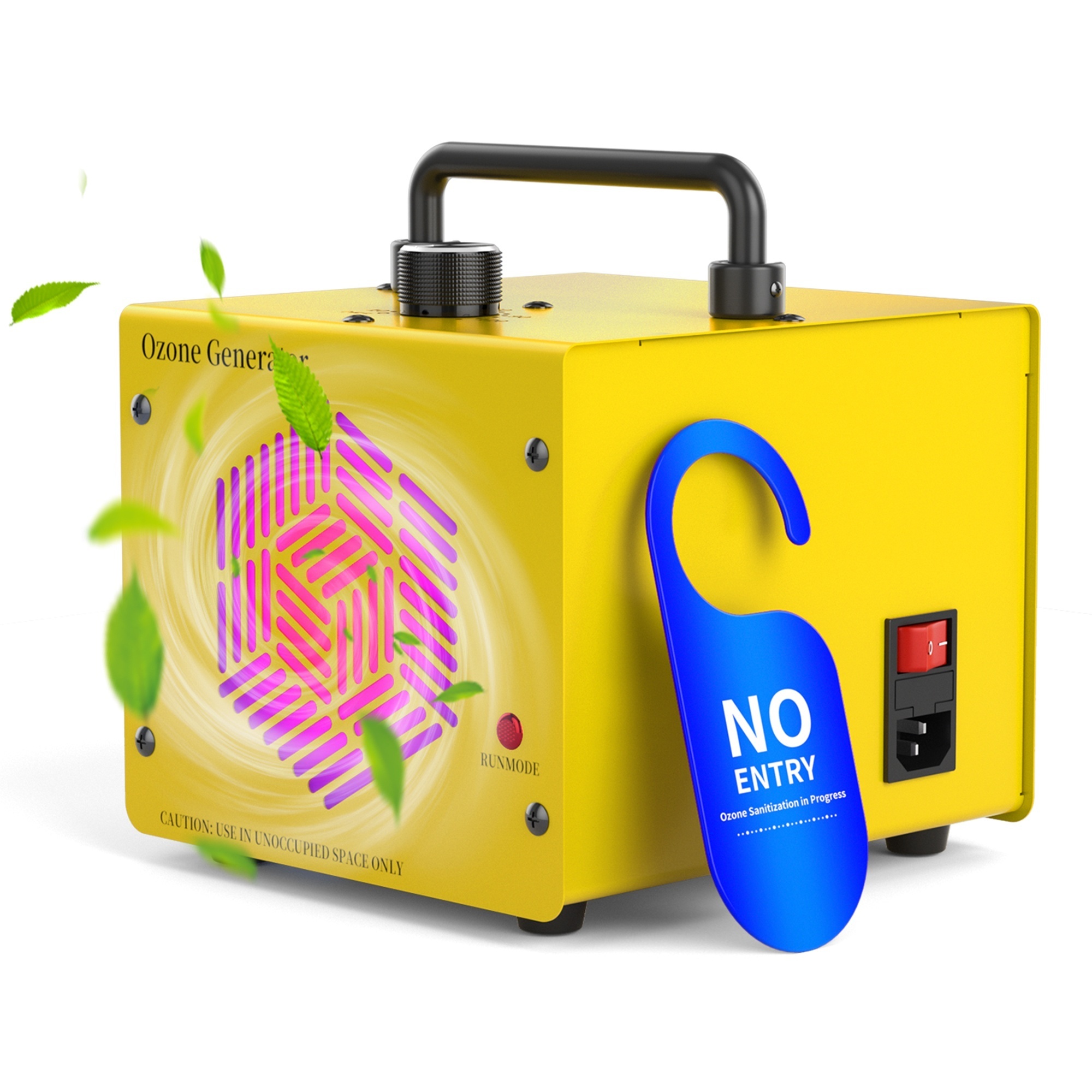 EdenDirect Ozone Generator — 10,000 Sq. Ft., 90,000mg/h, Portable Air Purifier Deodorizer, Model# NTELH-CYF-080C